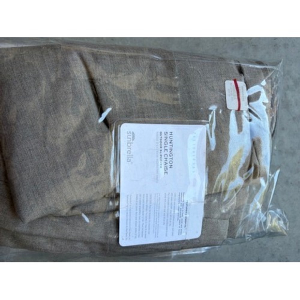 Pottery Barn Huntington Single Chaise Outdoor Slipcover Ash Sunbrella 00958442